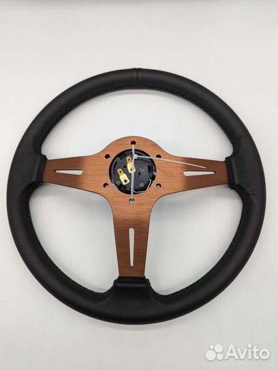 Спортивный руль кожа новый nardi 340 mm