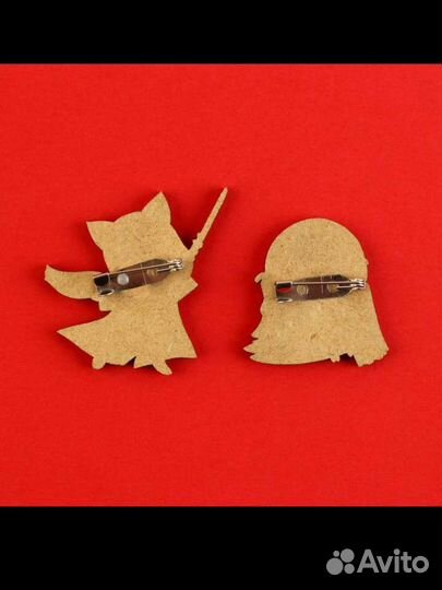 Значок брошь корги енот утка сова кот