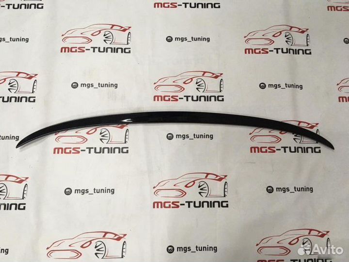 Лип спойлер BMW 5 series g30 Черный глянец