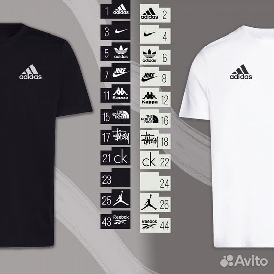 TNF и другие футболки, мелкий опт доставка авито