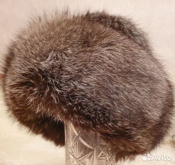 Шапка женская из чернобурки
