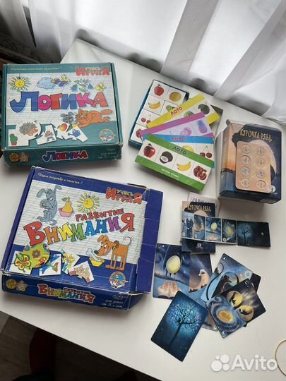 Игры для детей, лото, пазлы и карточки