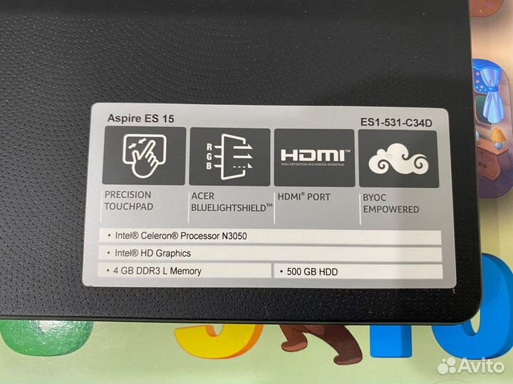 Новый ноутбук Acer Aspire es 15 es1-531-c34d