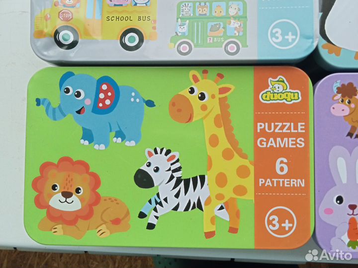 Пазлы для малышей 3+