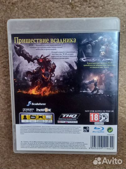 Игра Darksiders (PlayStation 3, Английская версия)