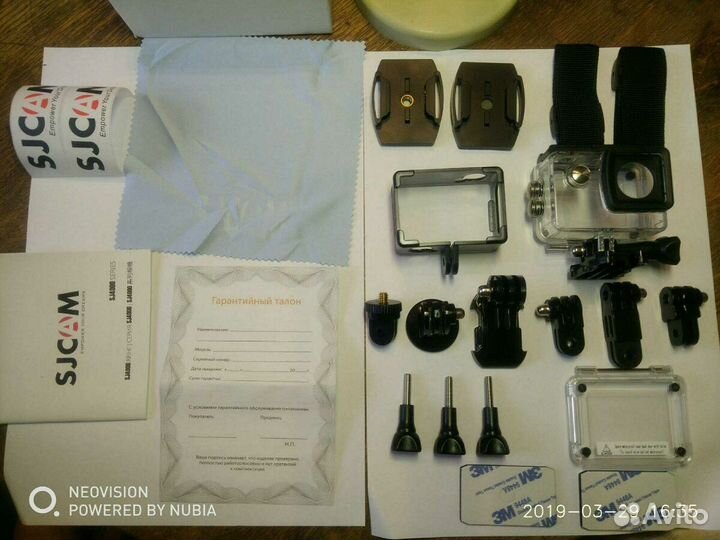 Экшн камера Sjcam комплект креплений