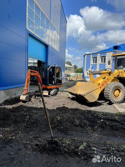 Услуги мини экскаватора,гидромолот