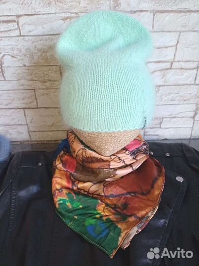 Шапочка бини пух норки, 54-56раз