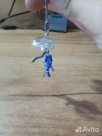 Брелок медуза. Ручная работа