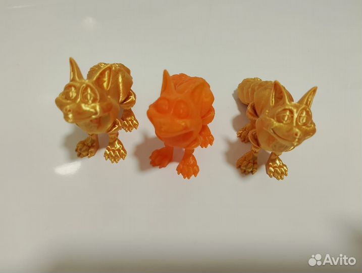 Лисички подвижные 3Д