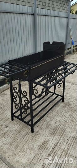 Мангал с печью под казан