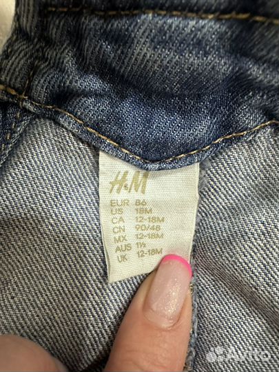 Джинсовый комбинезон hm