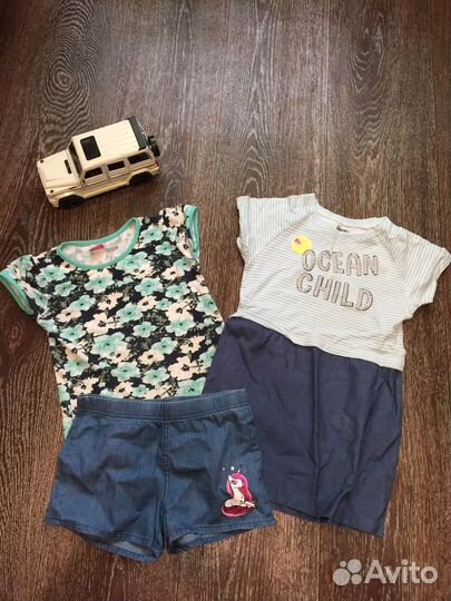 Вещи пакетом на девочку 104 110