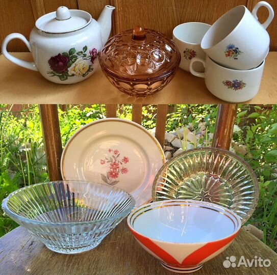 Посуда стекло фарфор хрусталь СССР