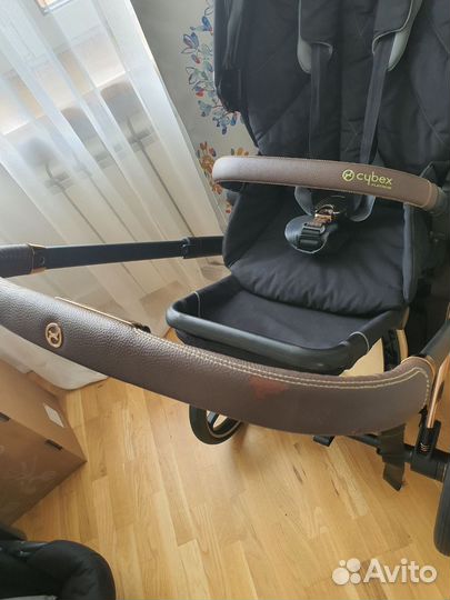 Коляска Cybex Priam III Rose Gold, 2 в 1 с чеками