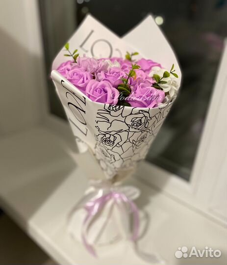 Букет из мыльных цветов в наличии