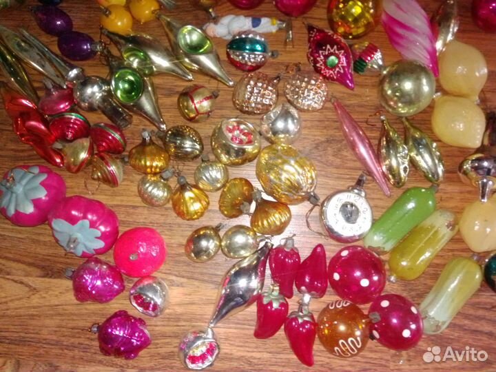 Елочные игрушки СССР советские прищепки