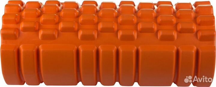 Валик, ролик массажный для фитнеса туба оранжевый