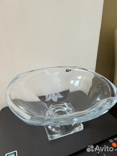 Ваза для фруктов Bohemia, Чехия, хрусталь