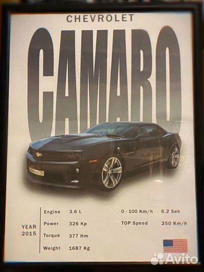 Постер с вашим авто