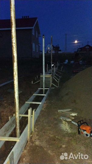Бетонные работы, фундамент. опалубка. стяжка