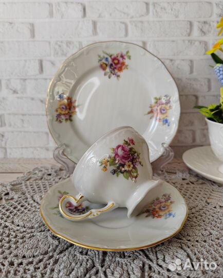 Weimar трио Германия фарфор чайный