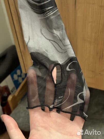 Топ сетка с длинными рукавами (S размер)