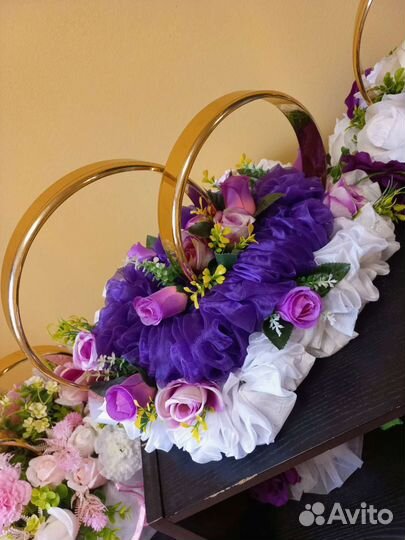 Свадебные украшения на машину