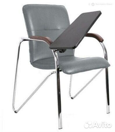 Конференц-кресло Самба с пюпитром темный орех плюс