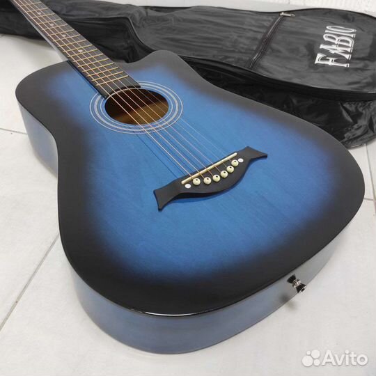 Гитара новая акустическая с чехлом