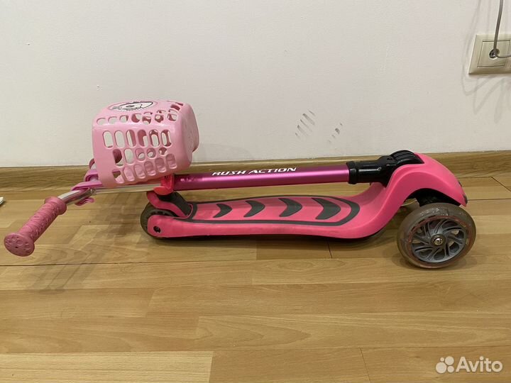 Самокат складной детский трехколесный