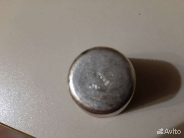 Мельхиоровые стопки на подносе