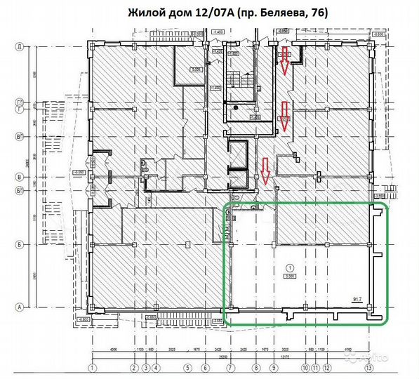 Свободного назначения, 91.7 м²