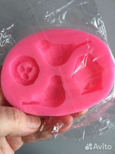 Молд силиконовый Пасхальные птички и другие