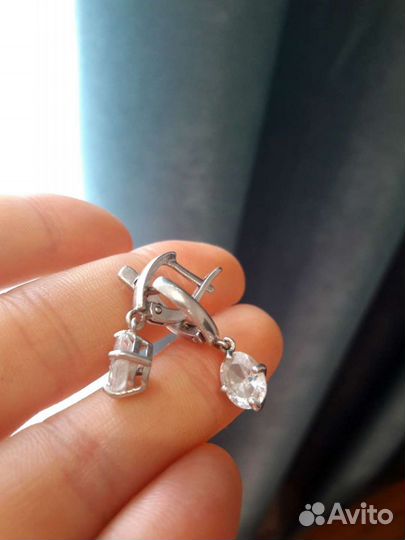 Серьги серебро