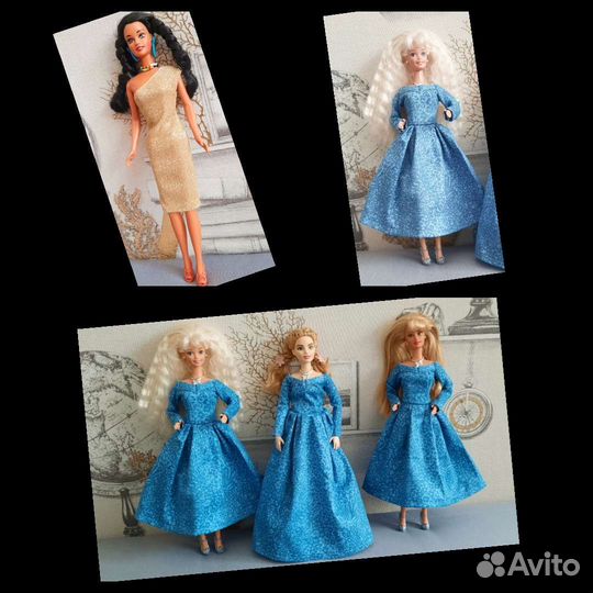 Одежда для барби 90х и пышки