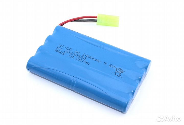 Аккумулятор Ni-Cd 9,6V 1400mAh AA Flatpack Tamiya