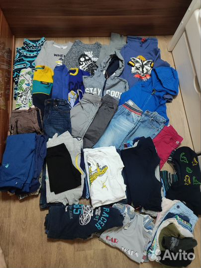 2 больших пакета вещей для мальчика 104-110-116