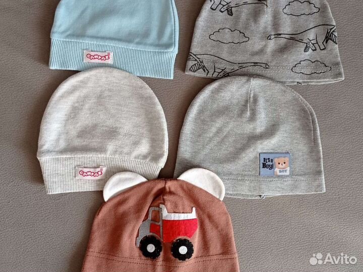 Шапочка для мальчика 6-9 мес