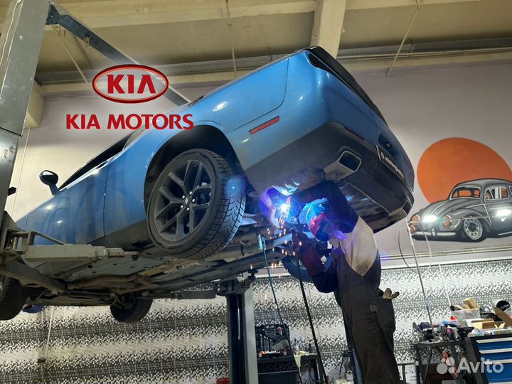 Установка заслонки выхлопа Kia K5