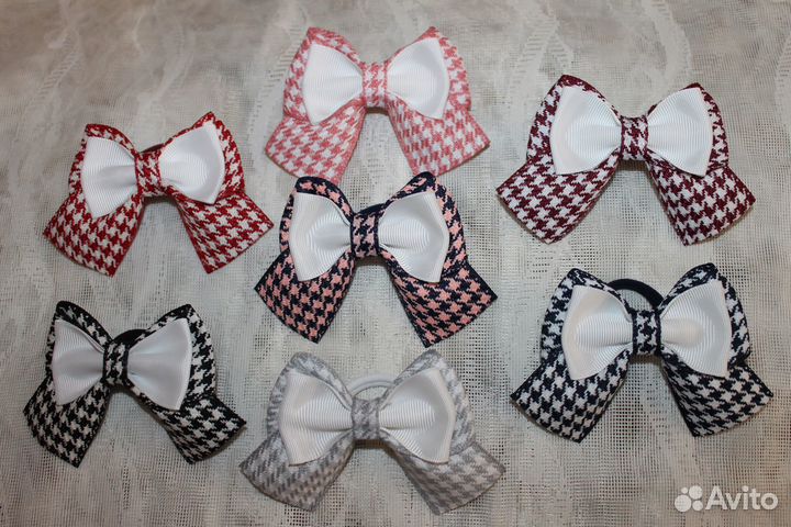 Школьные бантики ручной работы