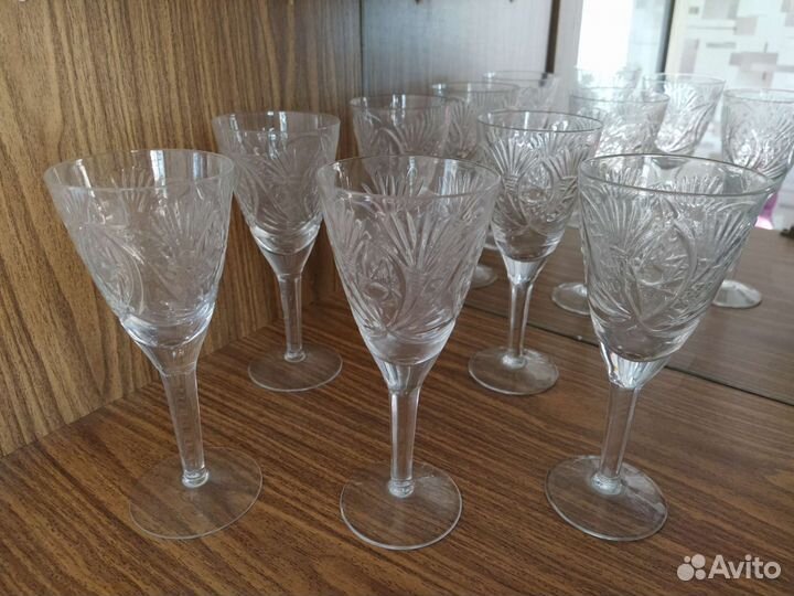 Хрустальные фужеры СССР