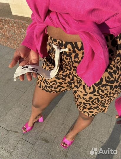 Леопардовые шорты
