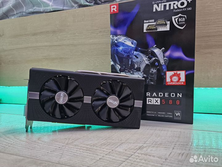 Sapphire RX 580 Nitro+ OC 8Gb