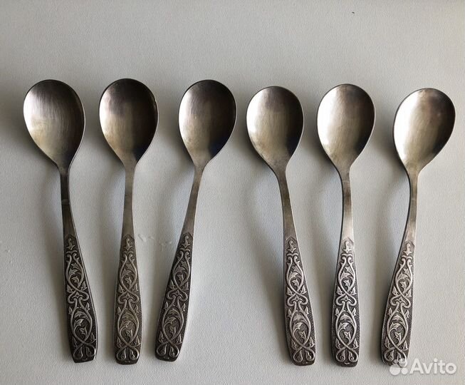 Ложки десертные мельхиоровые. СССР