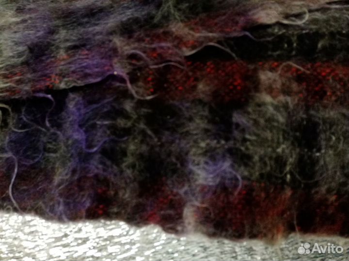 Шарф махеровый теплый, мужской, СССР