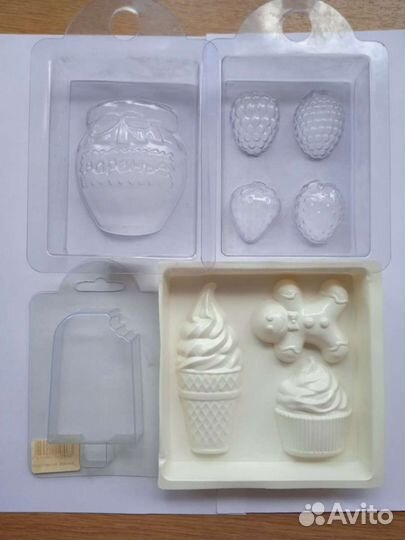 Формы для мыла ягоды, банан, чизбургер и др