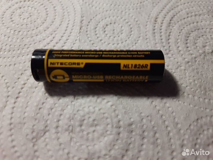 Nitecore micro USB rechargeable LI-ION battery
