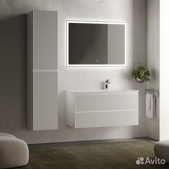 Тумба под раковину sancos snob R 100 подвесная bianco SNR100RW