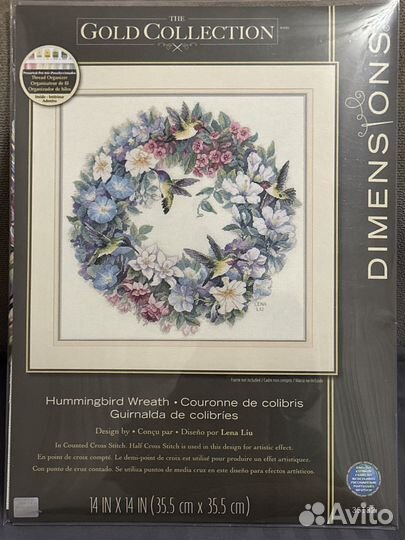 Набор для вышивки Dimensions 35132 Венок с колибри